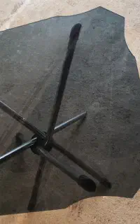 میز شیشه ای تاشو