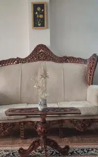 مبلمان سلطنتی ۹ نفره چوب گردو (اصل)