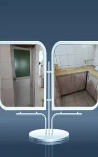 درب آلمنیومی به راست وا شو  به همراه شیشه
