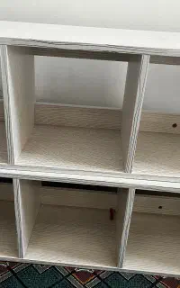 ۲عدد شلف کتابخونه با بهترین چوب ام دی اف سفید