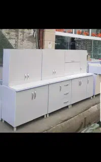 کابینت ۳متری ۶تیکه اجاق گاز هود سینک شیرآلات