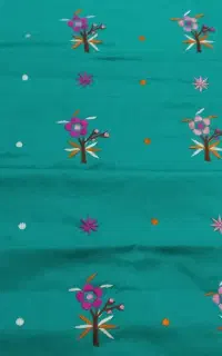 گلدوزی گل اطلس کاملا قدیمی