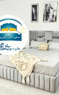 تخت خواب دو نفره۱۶۰در۲متر(تختخواب۲دونفره)تشک هیلسا