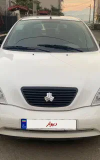 تیبا 2 مدل 1399 ماشین بی رنگ بدون ترک شاسی سالم