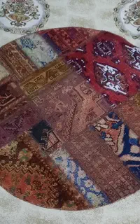 فرش گرد کلاژ