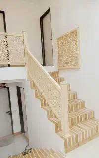 اجرای پله، نرده چوبی، پارتیشن، آلاچیق و