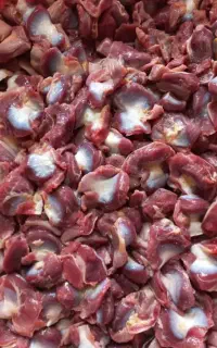 سنگدان  پاک شده وشمش اعلا درجه ۱خرده فیله پس گردن