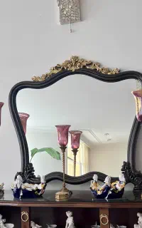 آینه چوبی با چوب راش