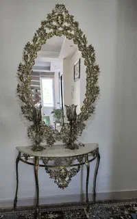 آینه و کنسول و میز تی وی برنز