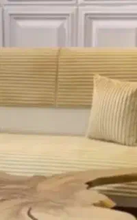 کاور مبل راه راه مخمل دکوراتیو برای مبل ۷ نفره