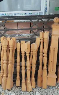 ستون نرده چوبی