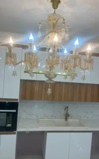 لوستر و لاینر آشپز خونه