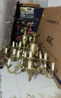 یک جفت لوستر برنز  شیک