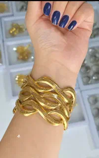 گردنبند اماراتی نقره النگوفیوژن نقره آبکاری طلا