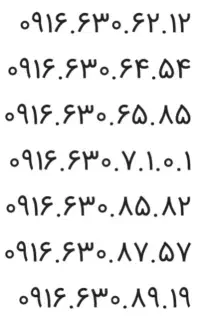 ۰۹۱۶۶۳۰۶۵۸۵