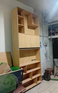 کمد کتابخونه،دومترونیم کابینت زمینی های گلاس نو