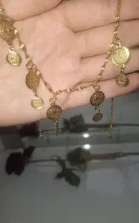گردنبند سکه ای رنگ ثابت
