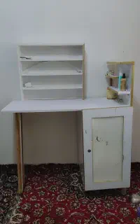میز ناخن با شلف تمیزو سوهان برقی