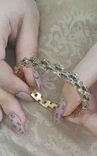 دستبنداستیل نگینی