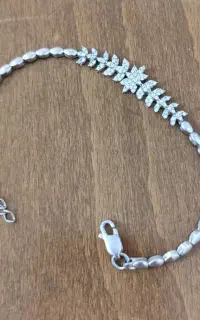 دستبند نقره با روکش طلا