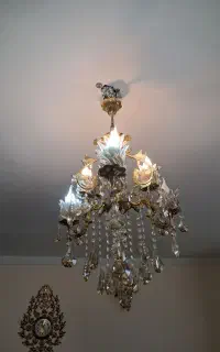 لوستر برنزی و دیواری