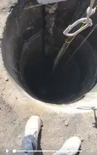 چاه کن چاه آبی وضلاب