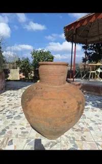 کوزه سفالی قدیمی عتیقه سالم