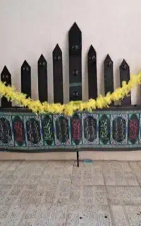 علامت محرم وبه همراه یک پایه