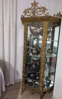 ست ویترین و ساعت برنزی(برنجی)
