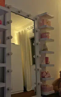 آینه قدی لامپی همراه شلف