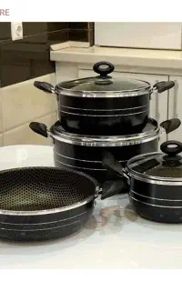 سرویس پخت پز لانه زنبوری 7 پارچه هلنا پرداخت درمحل