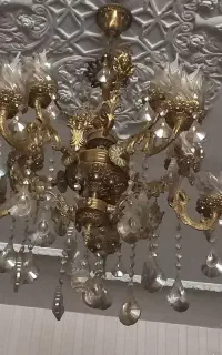 لوستر برنز ۱۰ شعله فرشته دار