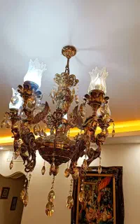 لوستر برنزی  زیبا