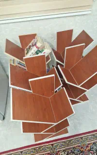 قفسه کتاب چوبی