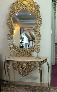 آیینه شمعدان برنز (مخصوص جهیزیه)