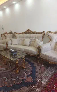 فروش مبل سلطنتی چوب ۹ نفره درحدنو