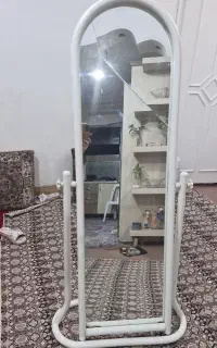 آینه قدی فلزی  سفید رنگ