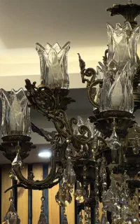 لوستر و  دیوارکوب برنز آنتیک