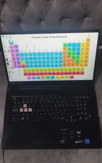 لپتاپ gaming asus 706 hf به همراه کارتن.