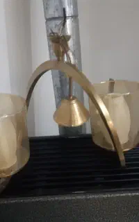 لوستر دوشاخه استیل