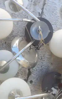 دو عدد لوستر بلوری ..(چهار تیکه)