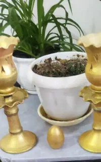 شمعدانی سفالی