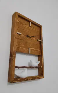 ساعت دیواری چوبی مینیمال