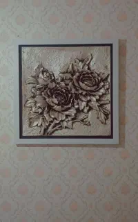 تابلو برجسته طرح گل