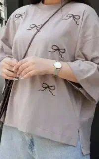 تیشرت گلدوزی و شومیز ریزشی