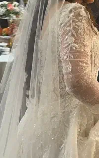 لباس عروس دانتل فرانسه اروپایی