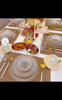 سرویس پذیرایی ۳۳پارچه لب طلا