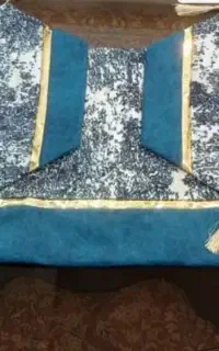 رو میزی ۴ تیکه جنس پتیته سرمه ای رنگ