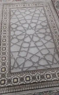 ۲جفت فرش طوسی نسکافه ایی ۴متری