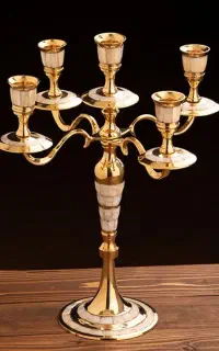 برنجی هندی اصل با صدف‌کاری خاص